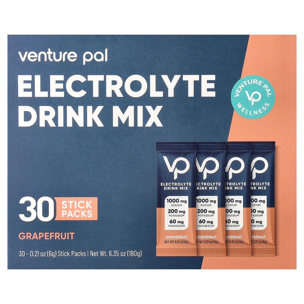 Electrolyte Drink Mix, Grapefruit, 30 Stick Packs, 0.21 oz (6 g) Each