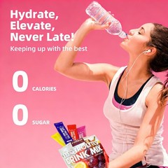 2pack Electrolyte Hydration Packets Best Electrolytes Drink Mix, Sugar Free 40ct