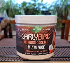 EarlyBird Morning Cocktail Clean Energy w/Stevia MIAMI VICE 45 Servings 09/2027