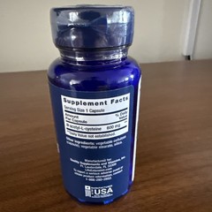 Life Extension N-ACETYL CYSTEINE (NAC) 600 MG 60 Veg Caps