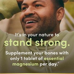 High Potency Magnesium 240pcs,Promotes Cell Growth,Supports Bone & Muscle Health