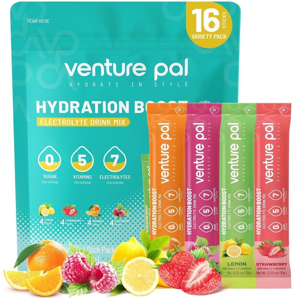 Sugar Free Electrolyte Powder Packets – Liquid Daily IV Drink Mix for ⭐️⭐️⭐️⭐️⭐
