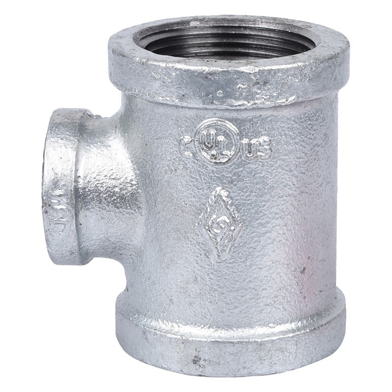 ProSource PPG130R-32X20 Pipe Tee, 1-1/4 x 1-1/4 x 3/4 in, FIPT, Malleable Steel,