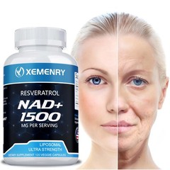 NAD+ 1500mg – Resveratrol,DNA Repair,Energy Production,Metabolism,Focus Booster