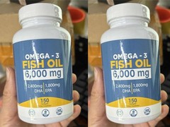 3 6000 Oil EPA Mg with Maximum Fish DHA – Supports Cognitive, Liver Omega