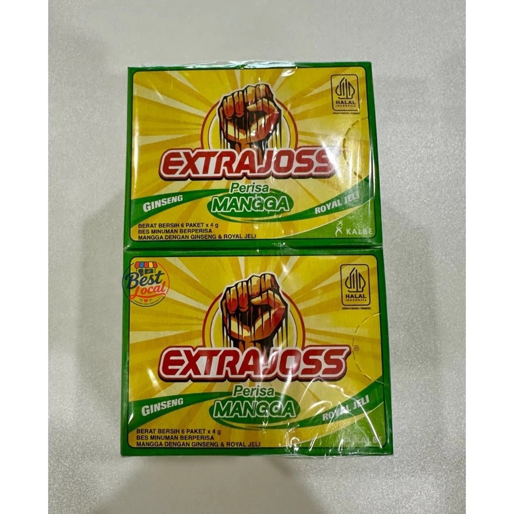 NEW EXTRA JOSS – 10 Boxes (120 SACHETS) GRAPE/MANGO/ACTIVE HALAL