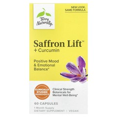 2 X Terry Naturally, Saffron Life + Curcumin, 60 Capsules