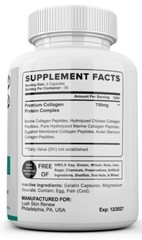 6 Premium Collagen Peptides 1500 MG Hydrolyzed Anti-Aging (Types I,II,III,V,X)