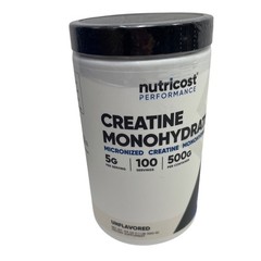 Nutricost Creatine Monohydrate Powder 500g/ Micronized Unflavored Non-GMO 37i