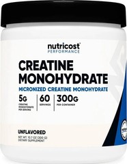 Nutricost Creatine Monohydrate Micronized Powder Unflavored 300g