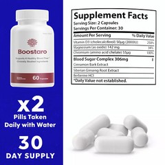 Boostaro, Boostaroo Male Virility Blood Flow Supplement (60 Capsules)