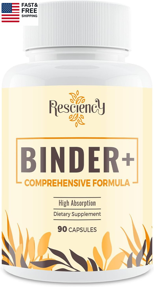 Detox Binder Supplement – Activated Charcoal, Zeolite, Bentonite Clay, Milk Th