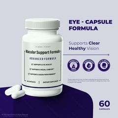 Macular Support Formula, Premium Eye Supplement for Healthy & Clear Eyes 60ct