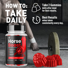 (5 Pack) Horse Boost Gummys Advanced Male Health Support HorseBoost 300 Gummies