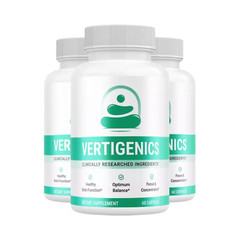 3-Pack Vertigenics Capsules – Supports Balance System & Dizziness – 180 Capsules