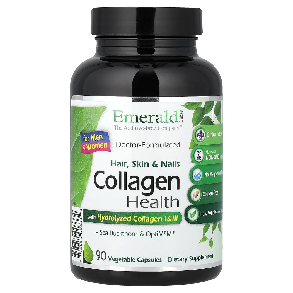 2 X Emerald Laboratories, Collagen Health For Men & Women, 90 Vegetable Capsule