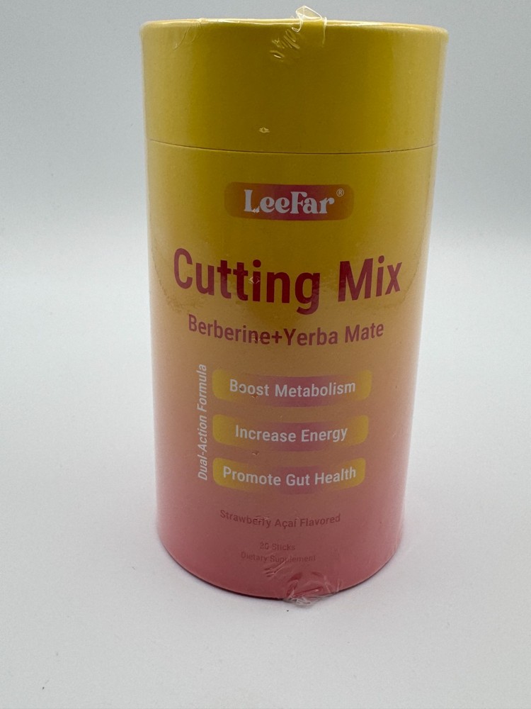 Cutting Mix Berberine Yerba Mate Drink Sticks Strawberry Acai 30 Pack Latest