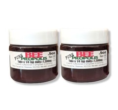 BEE PROPOLIS POWDER 0.5oz / 14g each (2 Jars= 1oz) Travel Size PURE RAW PROPOLIS