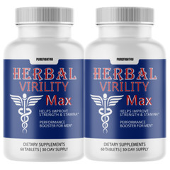 Herbal Virility Max Maximum Strength Male Performance Supplement – 2 Bottles