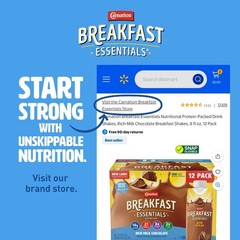 Breakfast Essentials Fruit and Protein Smoothie, Creamy Strawberry Banana