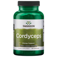 Swanson Cordyceps Mushroom Mycelia Extract – Energy Support 600 mg 120 Capsules