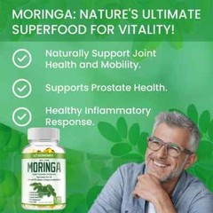 120 Cap X 3 PACK Moringa 1000mg-Anti-aging Weight Loss Superfood Natural