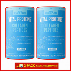 2 Pack Vital Proteins Collagen Peptides Dietary Supplement Powder 24 oz