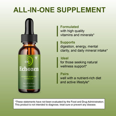 (3 Pack) EchoZen Drops, EchoZen Tinnitus Support Liquid Supplement (6oz)