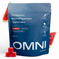 OMNI Creatine Monohydrate Gummies – Supports Muscle Growth, Low Sugar Watermelon
