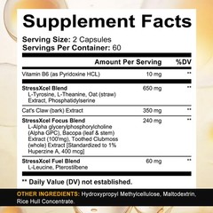 Brain Boost Nootropic Supplements Improve Cognitive Memory Mental Clarity 120 CT