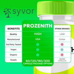 Prozenith Advanced Vitamin Formula Fitness Support Daily Wellness 180 Capsules