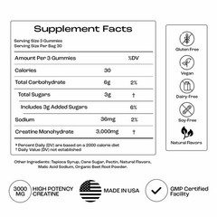 OMNI Creatine Monohydrate Gummies – Supports Muscle Growth, Low Sugar Watermelon