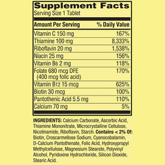 Spring Valley Super B-Complex Tablets, 100 Count