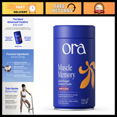 Micronized Creatine Monohydrate Powder for Strength & Energy, Acai Berry Flavor,