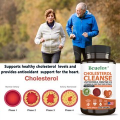 Cholesterol Cleanse Helps Lower Cholesterol Levels Antioxidants 30-120 Capsules