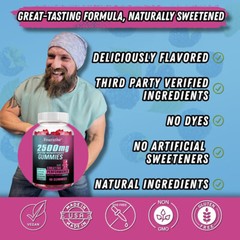Creatine Monohydrate 2500mg- Increase Strength & Build Muscle, 60 Gummies