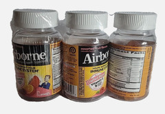 (3) Airborne Immune Support Kids Assorted Fruit Flavors 63 Gummies Exp 7/26
