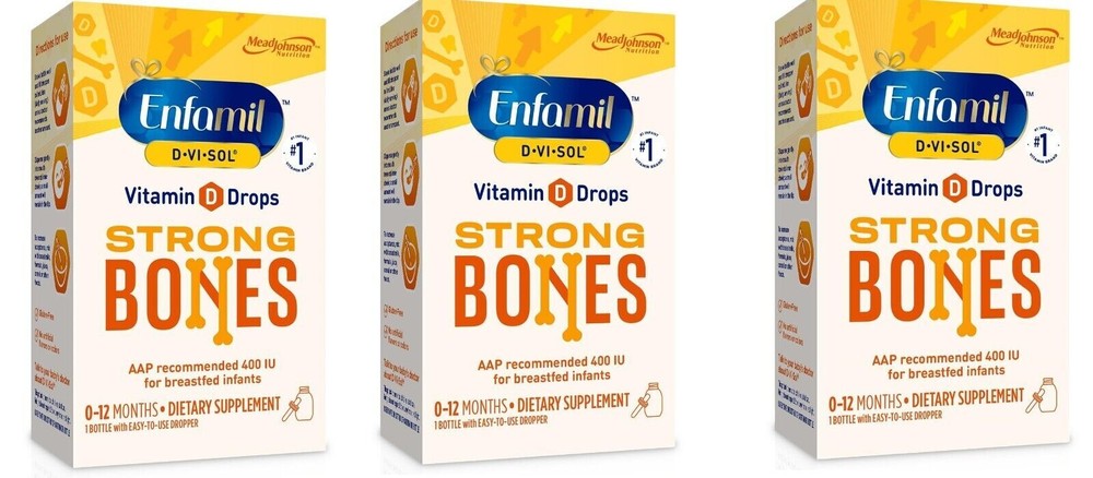 Enfamil Poly-Vi-Sol w/Iron Multivitamin for Infants & Toddlers 1.66oz(3 Pack)