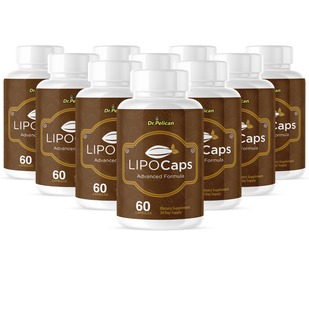 LipoCaps- Metabolism Support, Weight Management Supplement- 10 Bottles