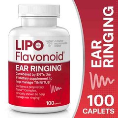 Lipo Flavonoid Plus 100 Caplets Plus For Ear Ringing Health (Pack Of 2 Bottles)