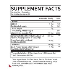 Beetroot Gummies for Circulation, Heart & Blood Pressure Support Sugar-Free