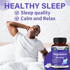 Magnesium Sleeplex – Improved Sleep, Stress, Anxiety Relief Capsules