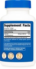 Nutricost Vitamin D3 1000 iu Softgels, 240 Softgels – Non-GMO & Gluten Free