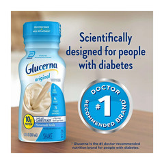 Original Diabetic Protein Shake, Homemade Vanilla, 8 Fl Oz Bottle, 16