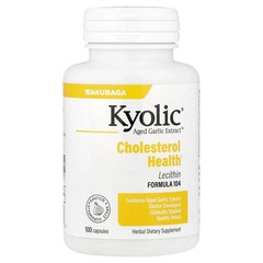 Aged Garlic Extract Lecithin Cholesterol Formula #104, 100 caps Each (Pack of 4)