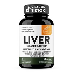 Sandhu’s Liver Renew Cleanse Detox, Repair & Support Supplement, 70 Capsules