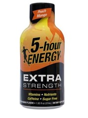 5-hour ENERGY Shot, Extra Strength Peach Mango 1.93 Ounce 10 Count EXP 7/26