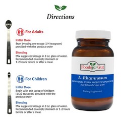 Lactobacillus Rhamnosus Probiotic Powder 200B CFU | Made in USA | No Additives