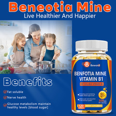 300mg Benfotiamine Capsules Fat Soluble Thiamine Vitamin B1 NON-GMO,Gluten Free