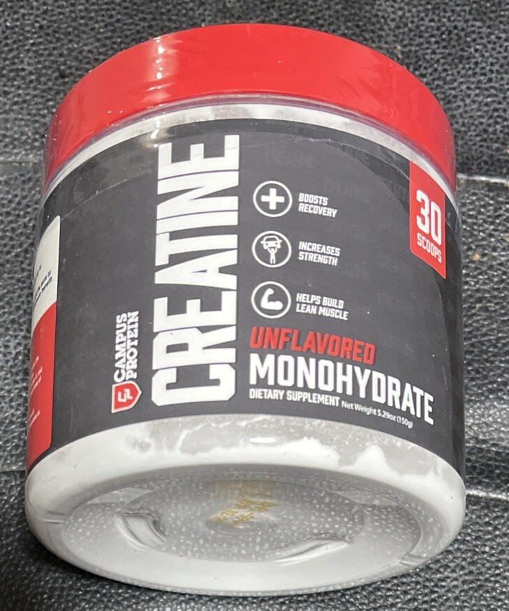 Campus Protein Creatine Monohydrate Unflavored 5.29 oz Exp 2/25